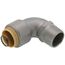 3/4" CTS x 3/4" MNPT 304 Stainless Steel Push-Fit 90-Degree Elbow (Lead Free)