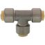 1/2" CTS 304 Stainless Steel Push-Fit Tee (Lead Free)