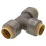 1/2" CTS 304 Stainless Steel Push-Fit Tee (Lead Free)
