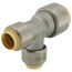 3/4" x 1/2" x 1/2" CTS 304 Stainless Steel Push-Fit Reducer Tee (Lead Free)