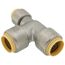 3/4" x 1/2" x 3/4" CTS 304 Stainless Steel Push-Fit Reducer Tee (Lead Free)