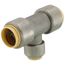 3/4" x 3/4" x 1/2" CTS 304 Stainless Steel Push-Fit Reducer Tee (Lead Free)