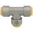 3/4" CTS 304 Stainless Steel Push-Fit Tee (Lead Free)