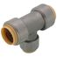 1" x 1" x 3/4" CTS 304 Stainless Steel Push-Fit Reducer Tee (Lead Free)