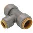 1" x 1" x 3/4" CTS 304 Stainless Steel Push-Fit Reducer Tee (Lead Free)