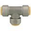 1" CTS 304 Stainless Steel Push-Fit Tee (Lead Free)