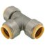 1" CTS 304 Stainless Steel Push-Fit Tee (Lead Free)