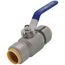 1" 304 Stainless Steel Full Port Push Fit Ball Valve, 300 PSI CWP (Lead Free)