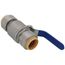 1" 304 Stainless Steel Full Port Push Fit Ball Valve, 300 PSI CWP (Lead Free)