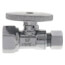 1/2" FIP x 3/8" OD Comp. 1/4 Turn Straight Stop Valve, Lead Free (Chrome)
