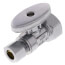 1/2" FIP x 3/8" OD Comp. 1/4 Turn Straight Stop Valve, Lead Free (Chrome)