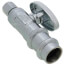 1/2" Press x 1/4" OD Compression Quarter Turn Straight Stop Valve, Lead Free (Chrome Plated)