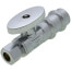 1/2" Press x 3/8" OD Compression Quarter Turn Straight Stop Valve,  Lead Free (Chrome Plated)