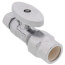 1/2" CPVC x 3/8" OD Compression Quarter Turn Straight Stop Valve - Lead Free (Chrome)