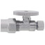 1/2" CPVC x 3/8" OD Compression Quarter Turn Straight Stop Valve - Lead Free (Chrome)