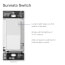 Sunnata On/Off Switch, 6A Lighting or 3A 1/10HP Motor, Single Pole/Multi-Location, ST-6ANS-WH, White