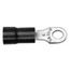 D Shaped Ring Terminal, Vinyl Insulated, 22-16 AWG, Crimp 1.24" Long, Red (Pack of 100), 18RA-38