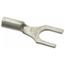 Fork Terminal Red, Non-Insulated, #10 Stud, Crimp 600V (Pack of 100), A18-10F