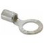 Round Ring Terminal, Non-Insulated, 6 AWG, Crimp 1.49" Long, 0.82" Wide, Blue (Pack of 20), E6-12