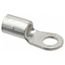 Round Ring Terminal, Non-Insulated, 6 AWG, Crimp 1.13" Long, 0.48" Wide, Blue (Pack of 20), E6-14