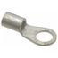 Round Ring Terminal, Non-Insulated, 6 AWG, Crimp 1.32" Long, 0.6" Wide, Blue (Pack of 20), E6-38