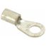 Round Ring Terminal, Non-Insulated, 6 AWG, Crimp 1.32" Long, 0.6" Wide, Blue (Pack of 20), E6-516