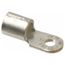 Round Ring Terminal, Non-Insulated, 4 AWG, Crimp 1.16" Long, 0.48" Wide, Yellow (Pack of 20), F4-10