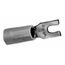 Locking Fork Terminal, Blue, Nylon, Partially Insulated, #10 Stud, Crimp 600V (Pack of 100), RB14-10FL