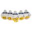 Fork Terminal Yellow, Vinyl, Partially Insulated, #6 Stud, Crimp 600V (Pack of 75), TV10-6F-XV