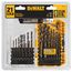 21 Piece Black Oxide Coated HSS Twist Drill Bit Set