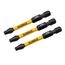 2-1/4" Flextorq IMPACT READY Driver Bit Set for T25 (Pack of 3)