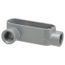1/2" Threaded Die Cast Aluminum Conduit Body w/ Right Side Opening, ALR-1