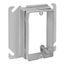 Single-Gang Adjustable Mud Ring for 4" Square Boxes