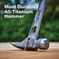 STILETTO TIBONE 15oz Smooth/Curved Titanium Framing Hammer, TIB15SC
