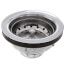 Duo Basket Strainer w/ Neoprene Stopper (Stainless Steel)