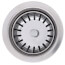 Deep Cup Duo Strainer Snap Lock Basket Brass Slip Nut