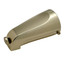 5-1/8" Mixet Polished Brass Diverter Tub Spout (1/2" Slip-On)