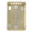 Beige Thermostat Cover Plate Assembly, Exposed setpoint without thermometer (Vertical Mount)