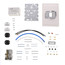 Direct Acting Pneumatic Horizontal Mount Thermostat w/ cover and conversion kit (white)