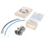 Reverse Acting Pneumatic Horizontal Mount Thermostat w/ cover and conversion kit (Beige)