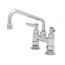 Double Pantry Faucet, Deck Mount, 4" Centers, 8" Swing Nozzle (060x), B-0227
