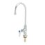 Single Pantry Faucet, Deck Mount, Swivel/rigid Gooseneck, Stream Regulator, B-0305