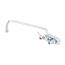 Workboard Faucet, Wall Mount, 3-1/2" Centers, 12" Swing Nozzle, Lever Handles, B-1108