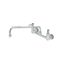Double Pantry Faucet, Wall Mount, 8" Centers, 14" Swing Nozzle, 1/2" NPT Female Inlets ( B-0230-ln & 063x ), B-2299