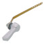 Chrome Plated Tank Trip Lever with 10" Brass Arm and Metal Spud and Nut