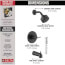 Trinsic Monitor 14 Series Tub & Shower Trim (Matte Black), T14459-BL