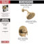 Saylor Monitor 17 Series Shower Trim (Champagne Bronze), T17235-CZ