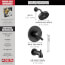 Trinsic Monitor 17 Series H2Okinetic Tub & Shower Trim (Matte Black), T17459-BL