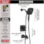 Ashlyn Monitor 17 Series Tub and Shower Trim (Matte Black), T17464-BL