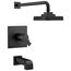 Ara Tempassure 17T Series Tub & Shower Trim (Matte Black), T17T467-BL